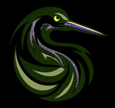 Ardea logo of a stylized heron